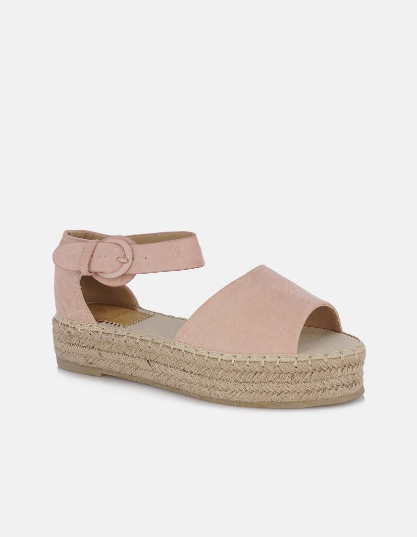 Suede δίπατη εσπαντρίγια - Ροζ