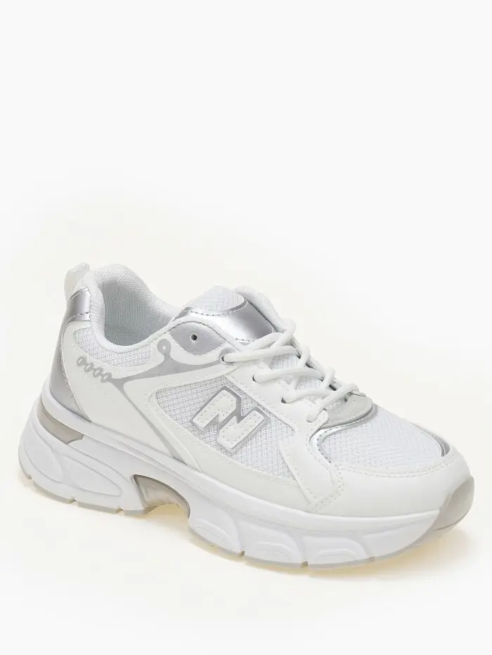 Chunky sneakers με διχρωμία