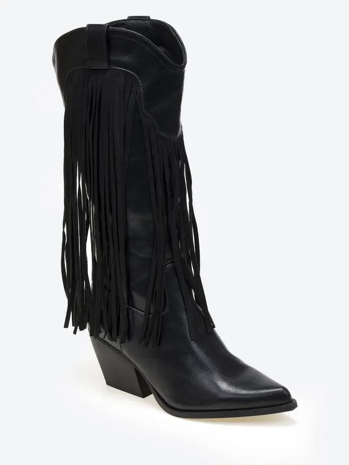 Cowboy μπότες με κρόσια