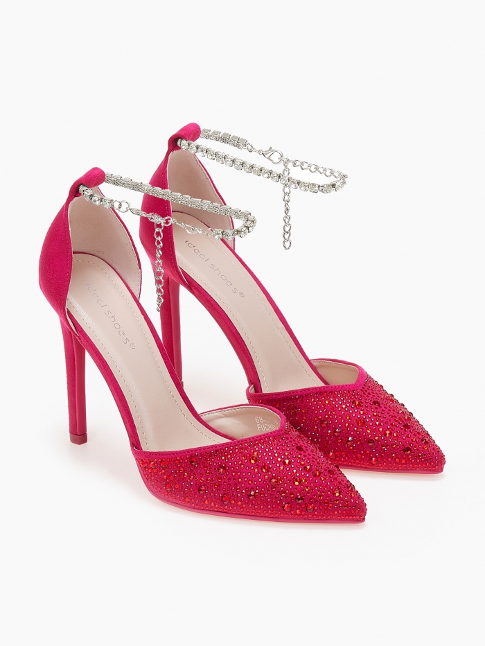 Γόβες με strass και βραχιόλι