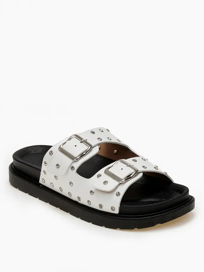 Σανδάλια flatform με τρουκς και στρας