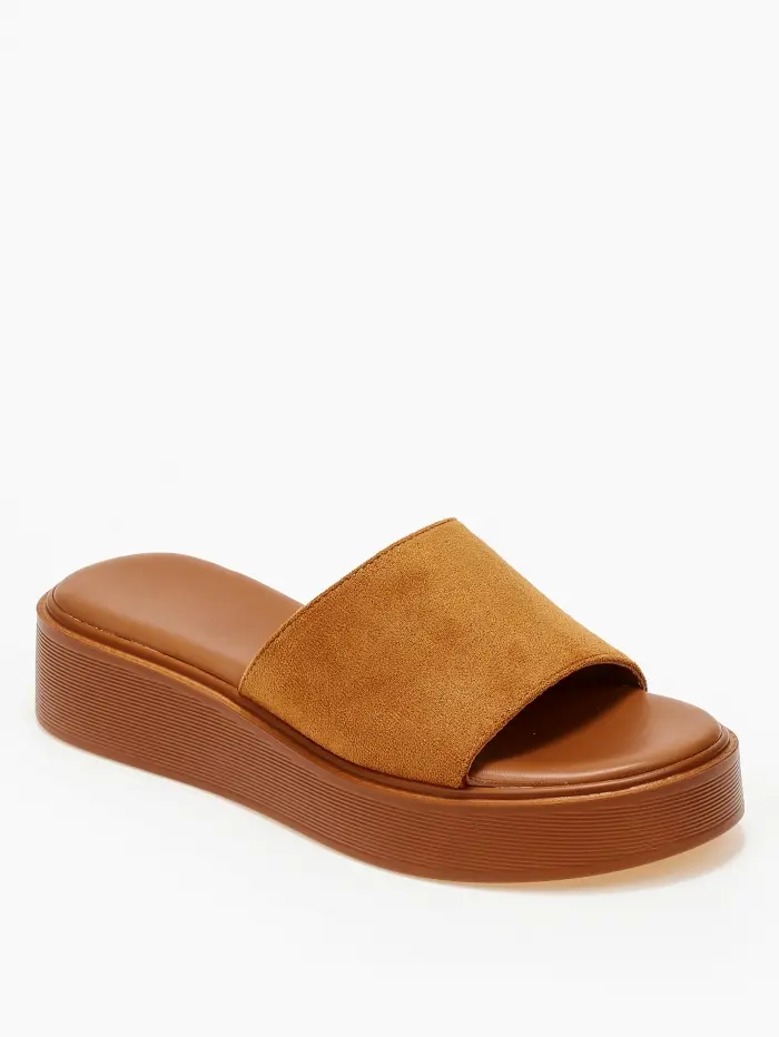Πλατφόρμες με suede φάσα