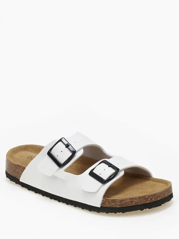 Γυναικεία σανδάλια flatform με ρυθμιζόμενα ζωνάκια και αγκράφες