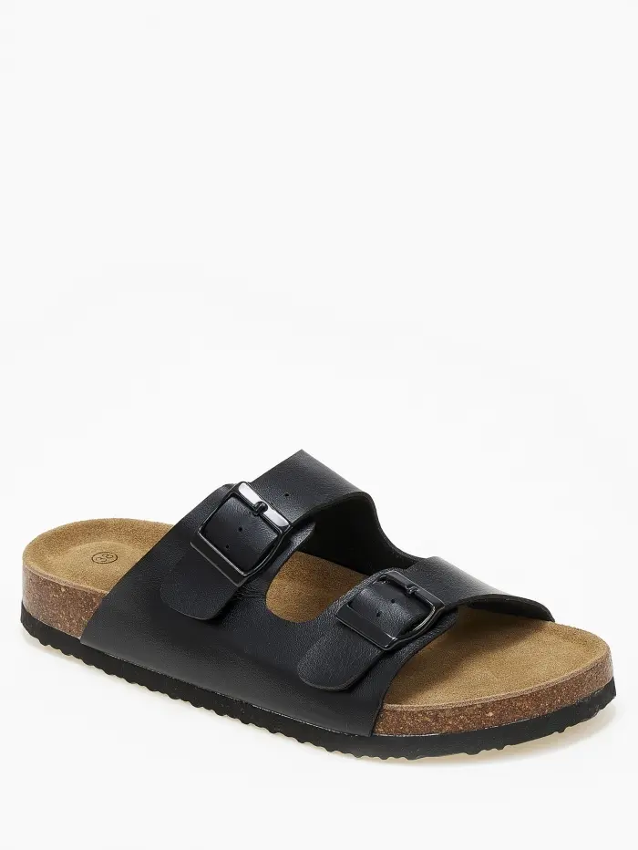 Γυναικεία σανδάλια flatform με ρυθμιζόμενα ζωνάκια και αγκράφες