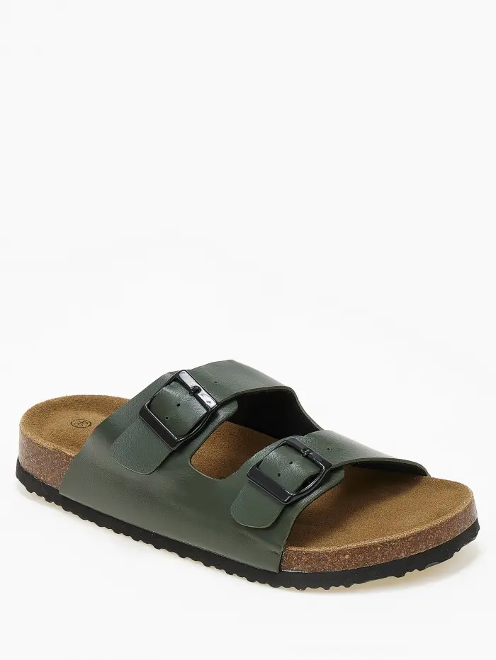 Γυναικεία σανδάλια flatform με ρυθμιζόμενα ζωνάκια και αγκράφες