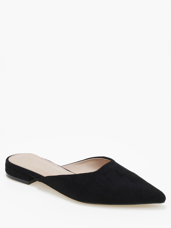 Φλατ μυτερά mules