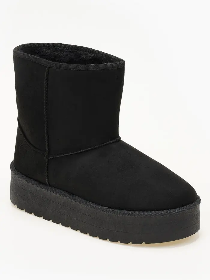 Μποτάκια δίσολα με γούνα