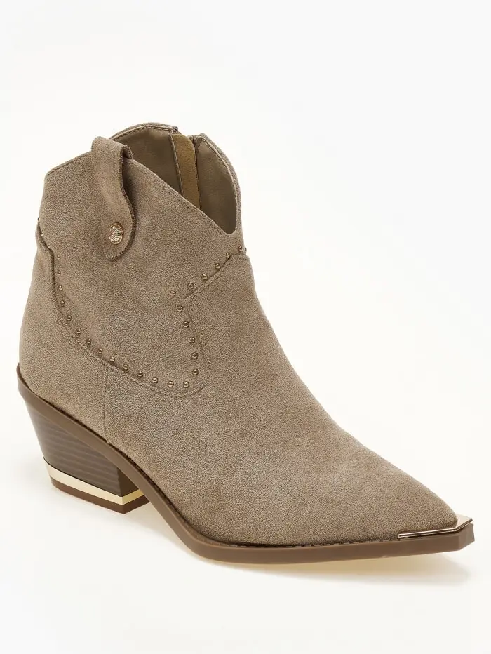 Μποτάκια cowboy με χρυσές λεπτομέρειες