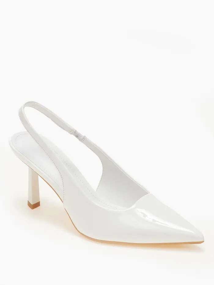 Slingback γόβες με ιδιαίτερο τακούνι
