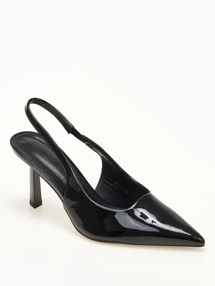 Slingback γόβες με ιδιαίτερο τακούνι