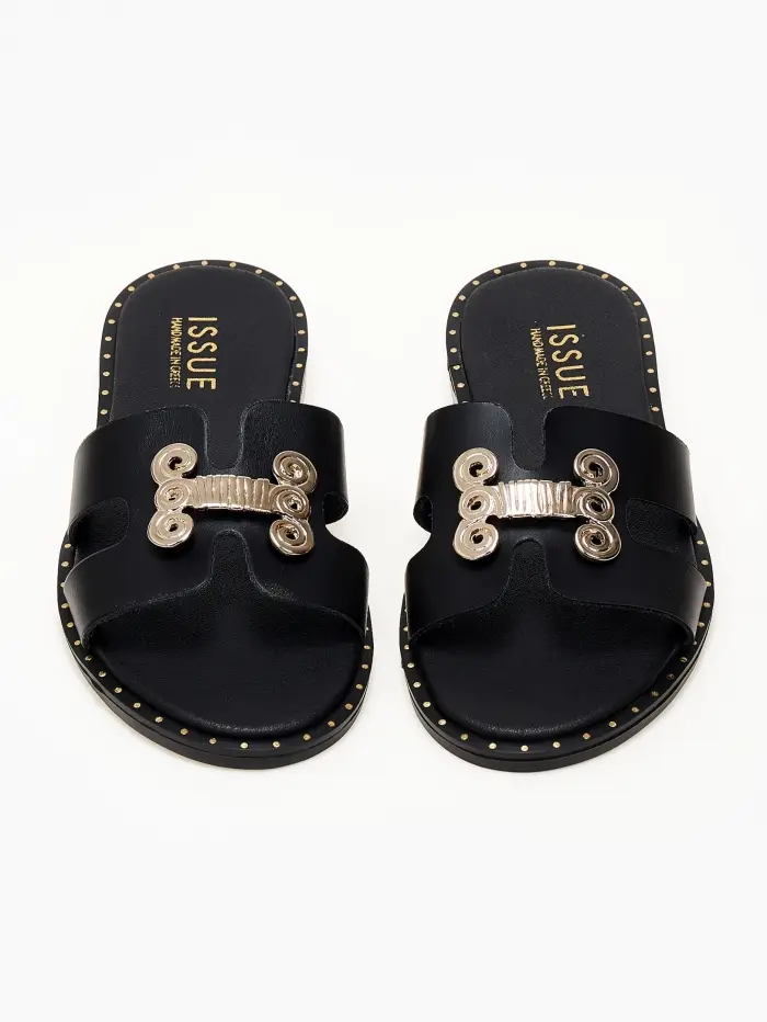Φλατ σανδάλια handmade in Greece