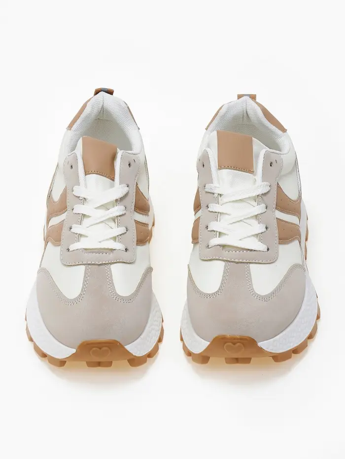Γυναικεία sneakers με διχρωμία