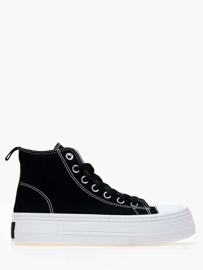 Γυναικεία sneakers μποτάκια, δίσολα, υφασμάτινα