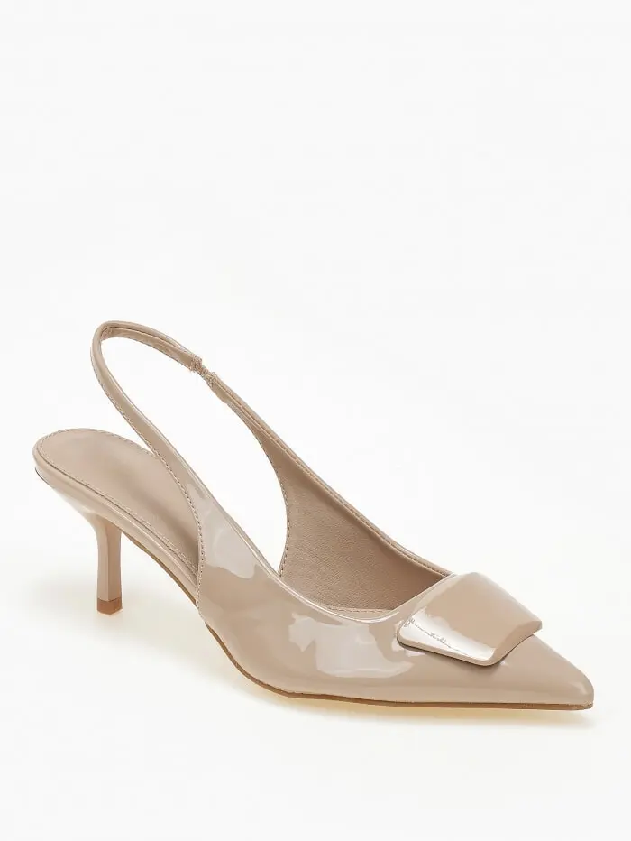 Slingback γόβες με αγκράφα