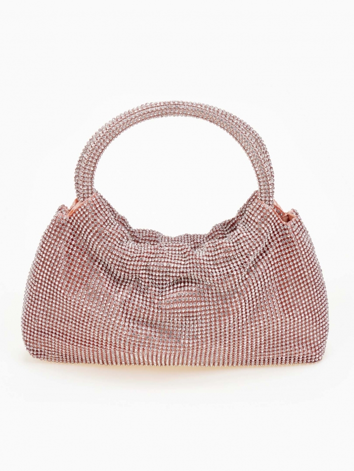 Βραδινή τσάντα χειρός με strass