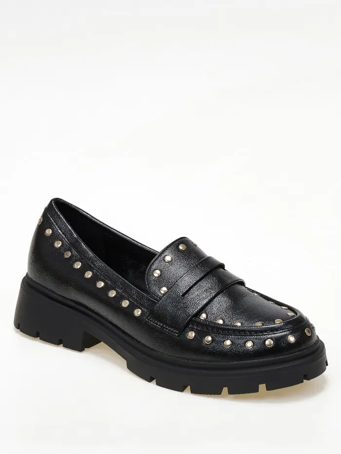 Loafers με διακοσμητικά χρυσά τρούκς