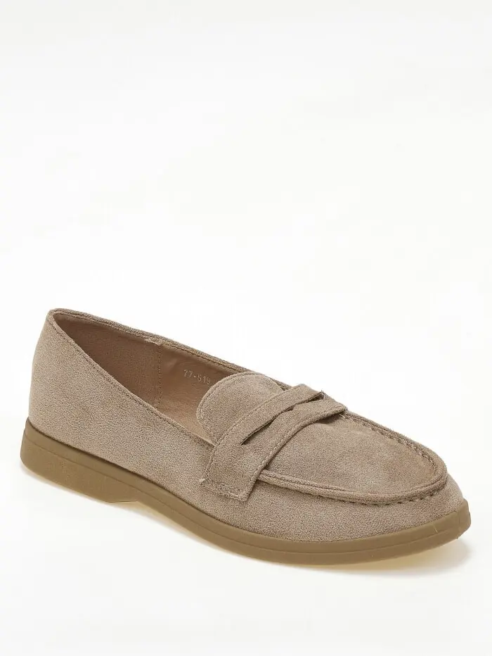 Loafers με suede υφή