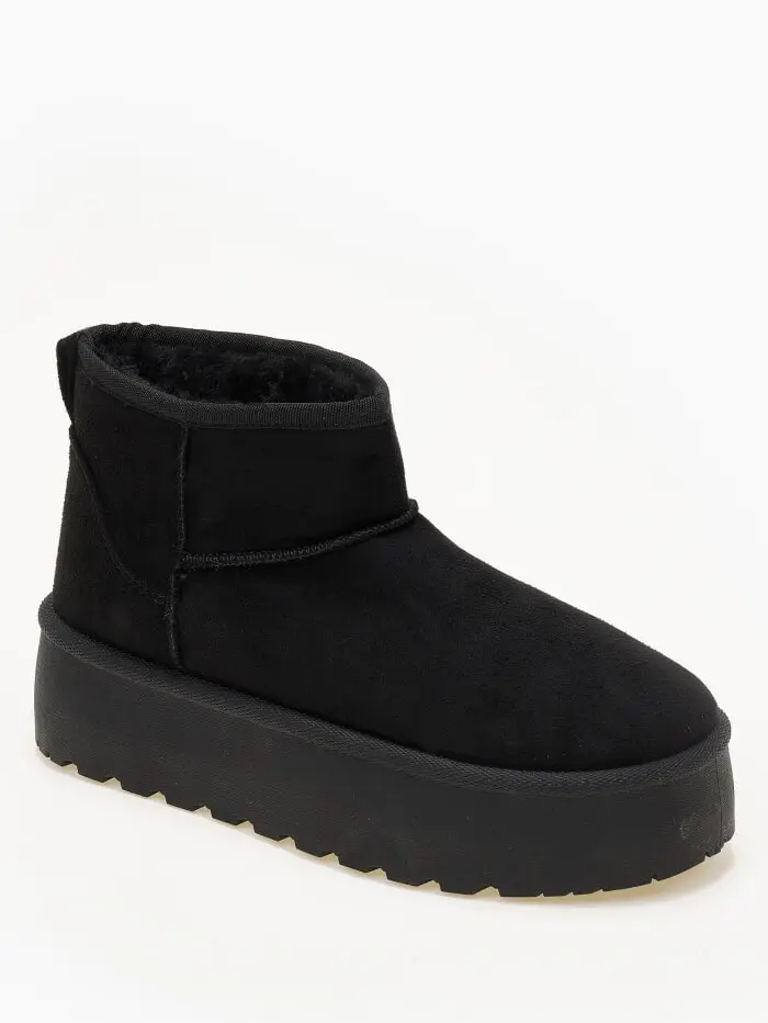 Μποτάκια δίσολα με γούνα