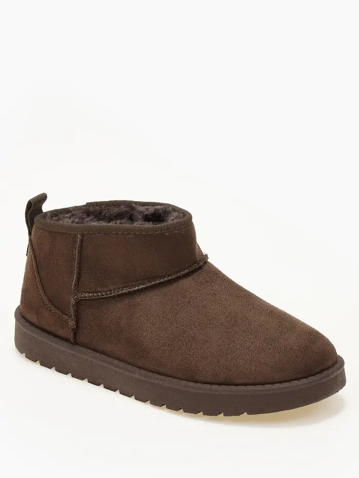 Μποτάκια suede με επένδυση