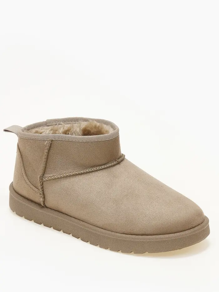 Μποτάκια suede με επένδυση