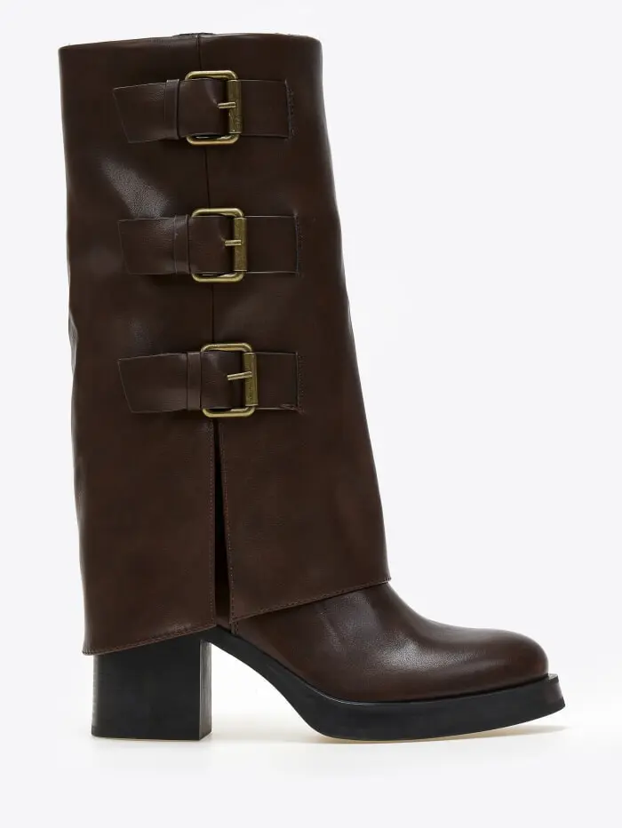 Μπότες με διακοσμητικά ζωνάκια και εφε γκέτας