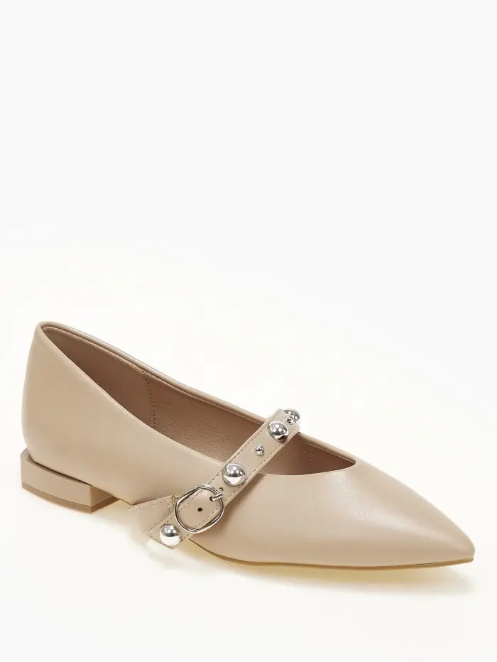 Μυτερές μπαλαρίνες με λουράκι & διακοσμητικά τρούκς