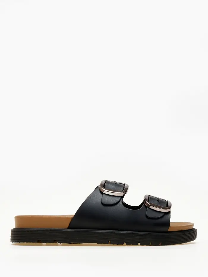 Σανδάλια flatform με ρυθμιζόμενα λουράκια