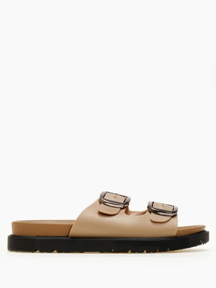Σανδάλια flatform με ρυθμιζόμενα λουράκια