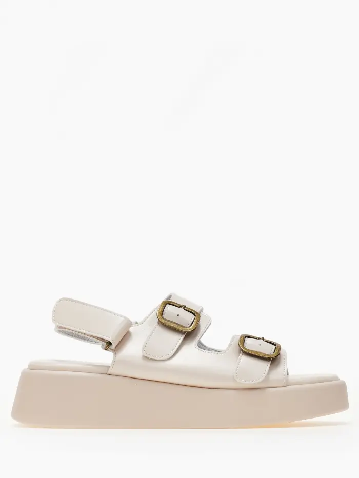 Σανδάλια flatform με ρυθμιζόμενα ζωνάκια
