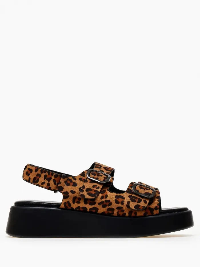 Σανδάλια flatform με ρυθμιζόμενα ζωνάκια
