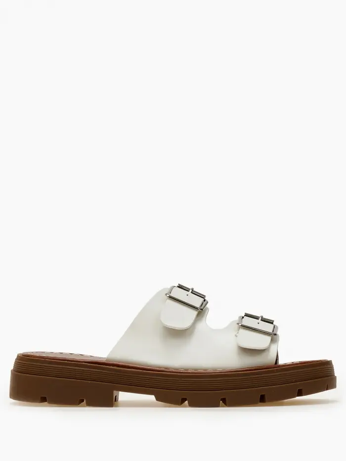 Σανδάλια flatform με ρυθμιζόμενες φάσες
