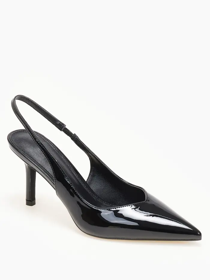 Slingback γόβες με ιδιαίτερο κόψιμο