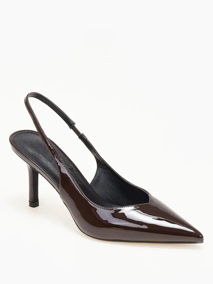 Slingback γόβες με ιδιαίτερο κόψιμο