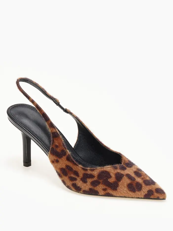 Slingback γόβες με ιδιαίτερο κόψιμο