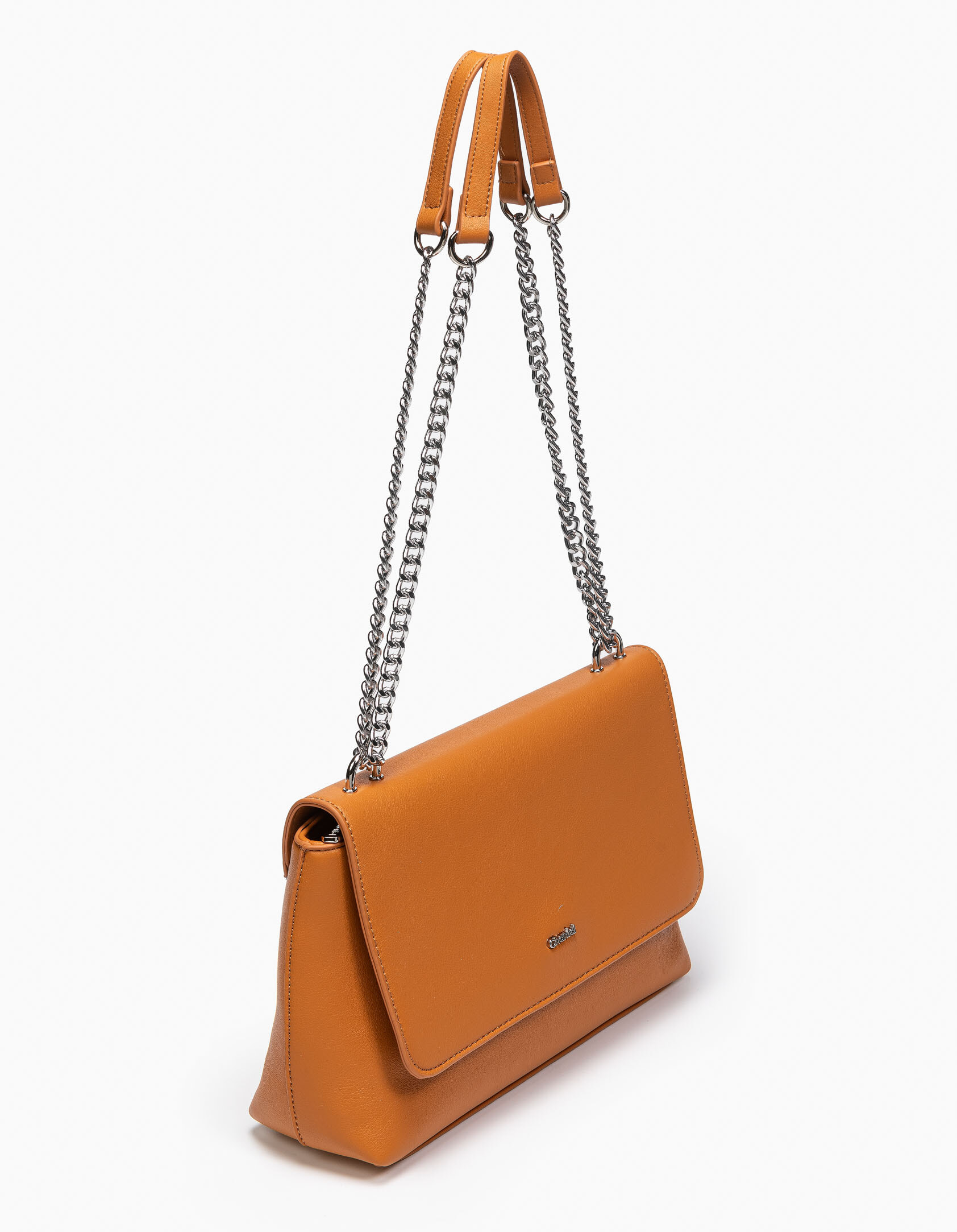 Issue Τσάντα ώμου με αλυσίδα - Κάμελ