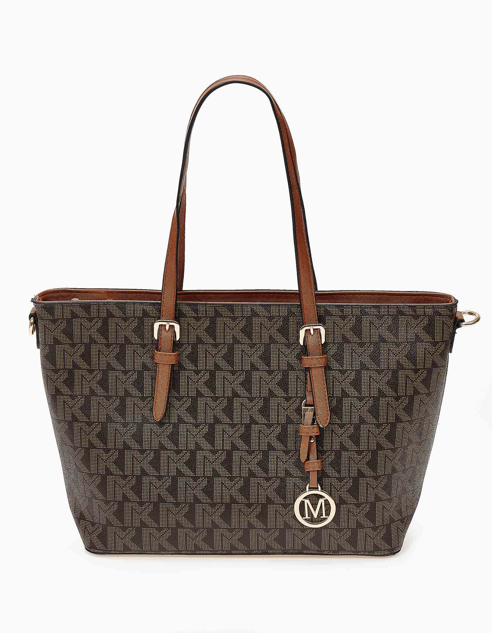 Issue Τσάντα ώμου-χειρός με αποσπώμενα λουριά - Καφέ