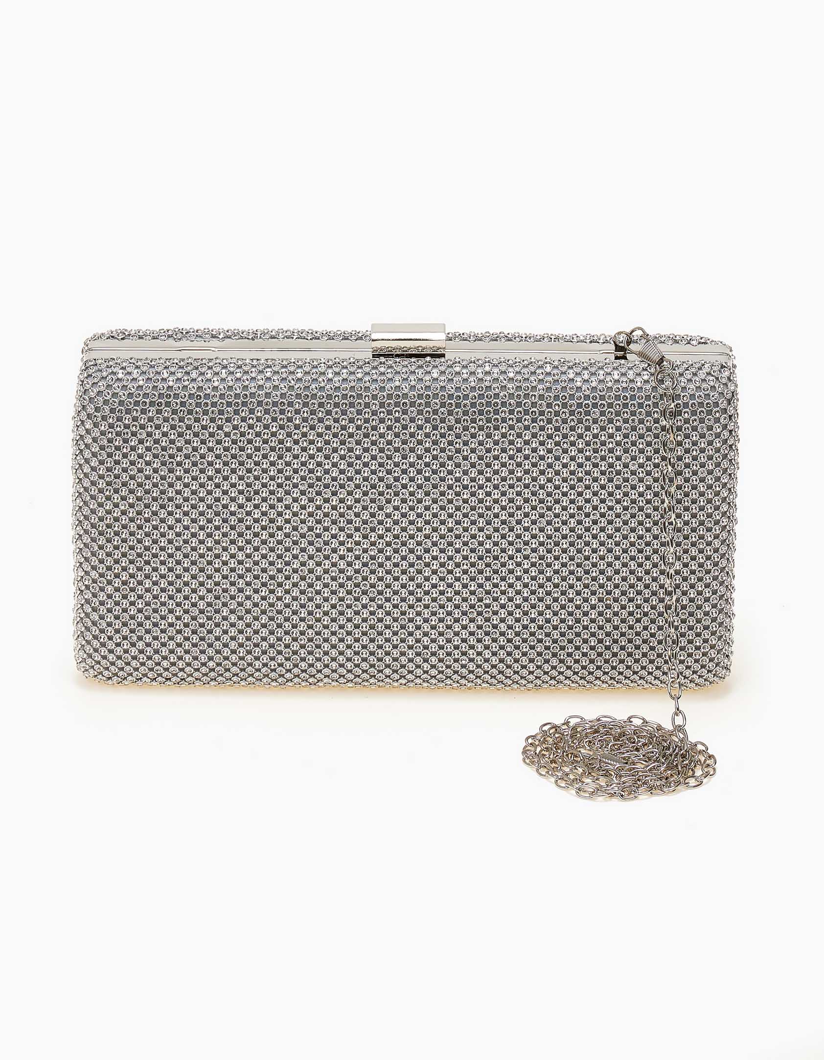 Βραδινό τσαντάκι - Ασημί φωτογραφία