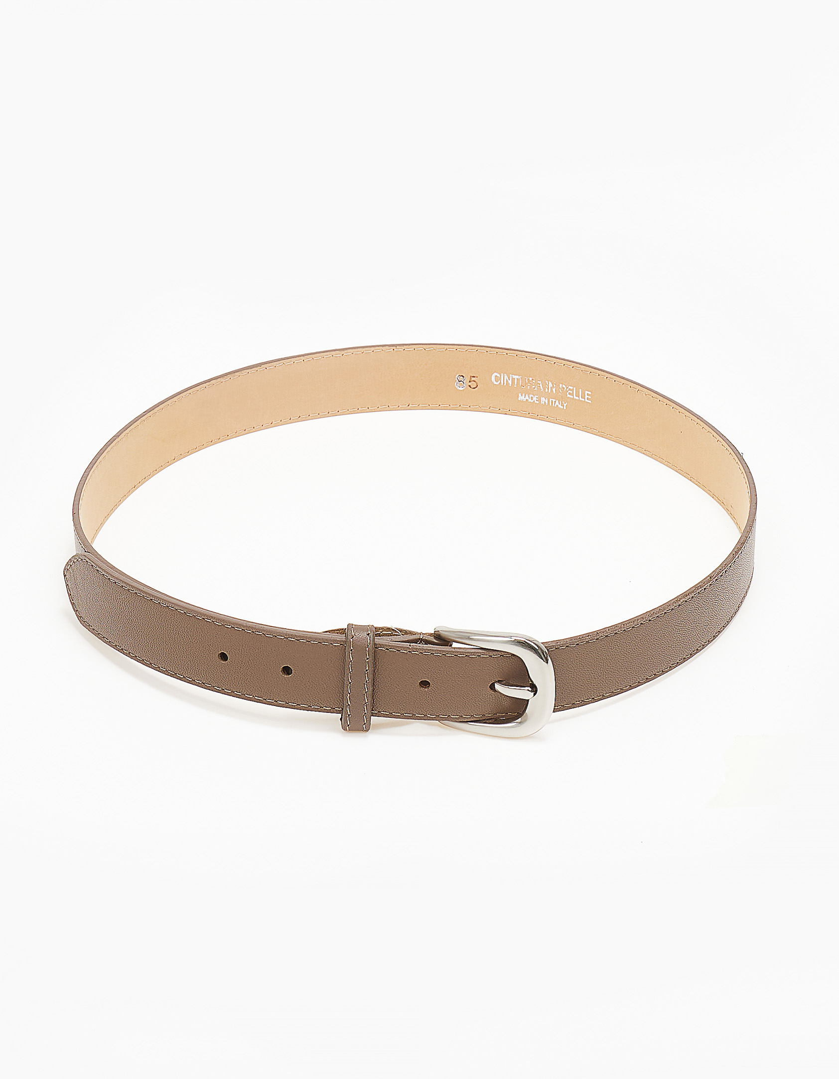 Γυναικεία ζώνη με μεταλλικό τελείωμα - Πούρο